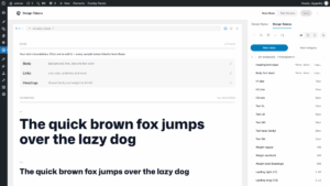 GenerateBlocks Pro 2.8 Design Tokens와 Style Book 공식 화면